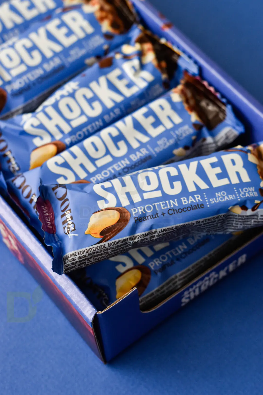 Батончик глазированный FitnesShock SHOCKER арахис-шоколад 35гр. в Ростове-на-Дону