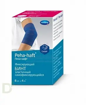 Бинт фиксирующий эластичный когезивный 4м*8см. PEHA-HAFT белый в Ростове-на-Дону