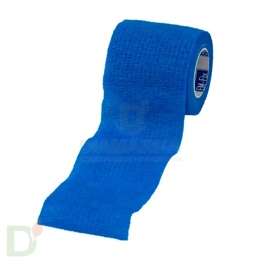Бинт эластичный когезивный EM-fix krep Синий, 5 см х 4,5 м в Ростове-на-Дону