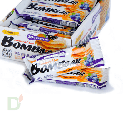 Батончик BOMBBAR Смородиново-черничный панкейк (3 угл в 60г) в Ростове-на-Дону