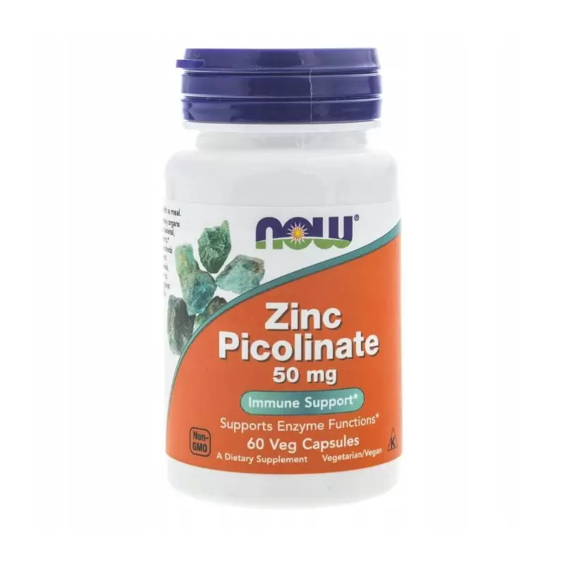 Витамины NOW Цинк пиколинат для здоровья всего организма, 50 мг, 60 шт в Ростове-на-Дону
