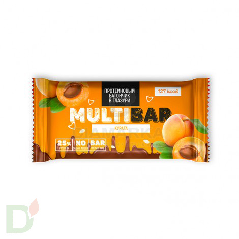 Батончик протеиновый Мультибар в глазури с курагой 40гр в Ростове-на-Дону