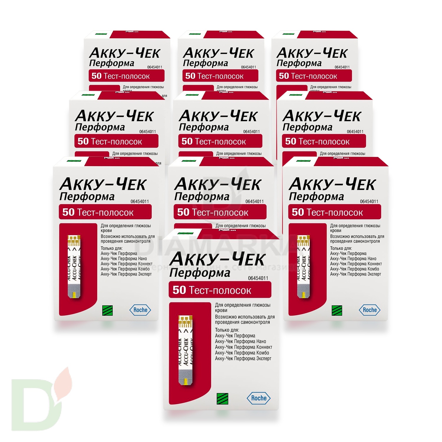Тест-полоски Акку Чек Перформа № 500 (10 пачек №50)