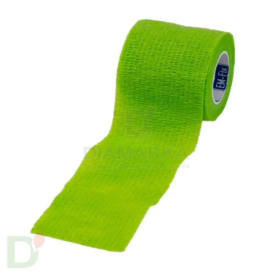 Бинт эластичный когезивный EM-fix krep Лайм, 5 см х 4,5 м в Ростове-на-Дону