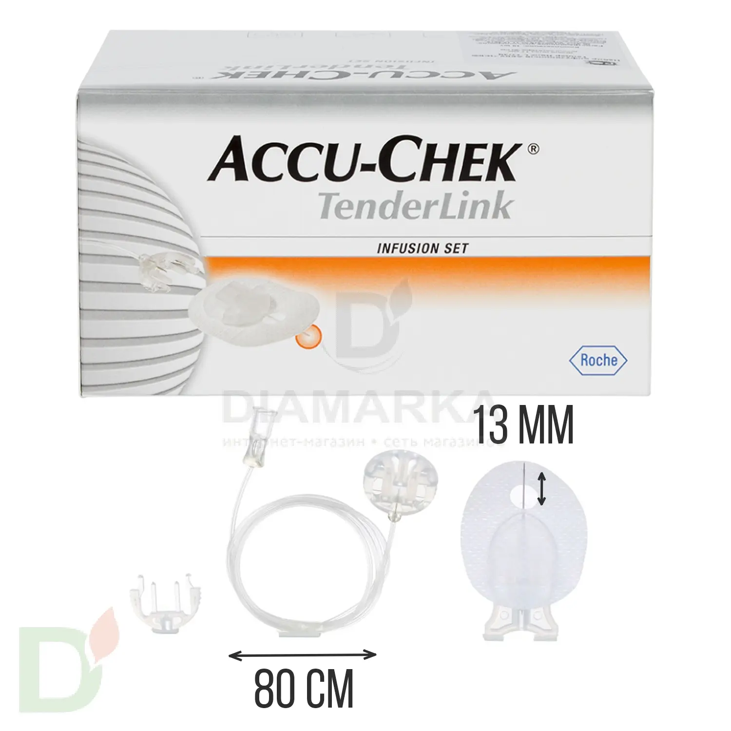 Акку-Чек ТендерЛинк 13/80, инфузионный набор, 1 шт. в Ростове-на-Дону