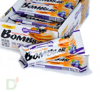 Батончик BOMBBAR Смородиново-черничный панкейк (3 угл в 60г) в Ростове-на-Дону