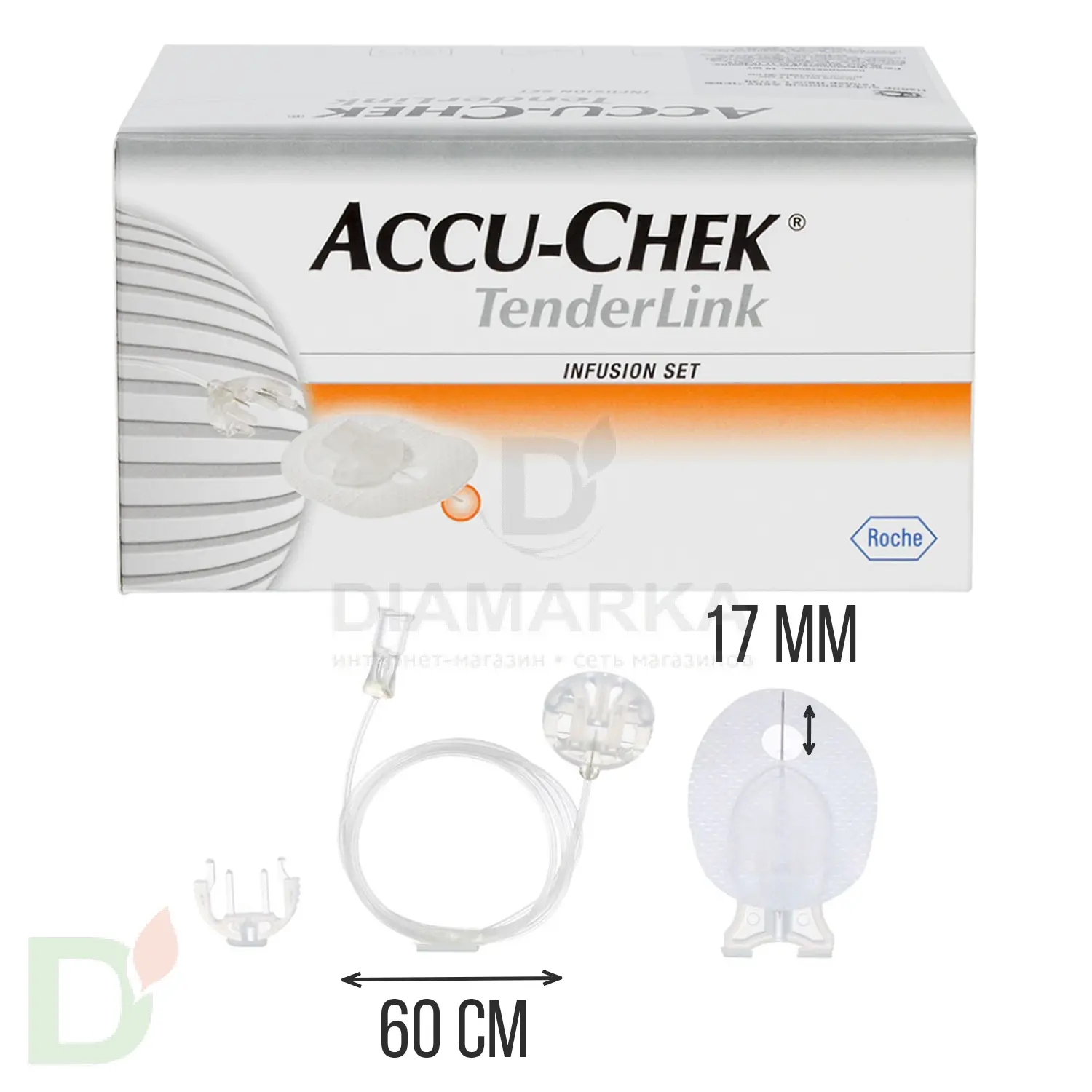 Акку-Чек ТендерЛинк 17/60, инфузионный набор, 1 шт. в Ростове-на-Дону