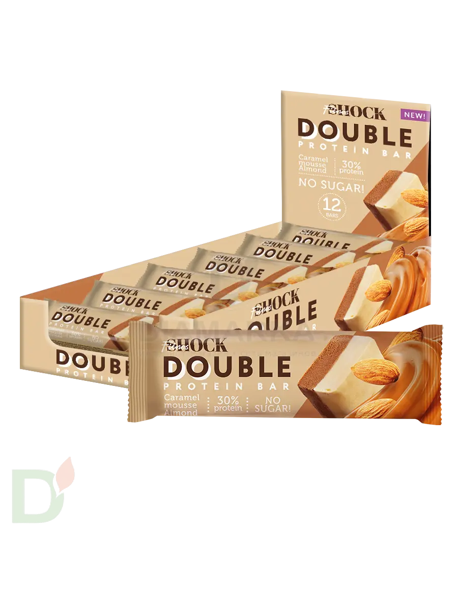 Батончик протеиновый FitnesShock Карамельный мусс с миндалем 40гр. в Ростове-на-Дону