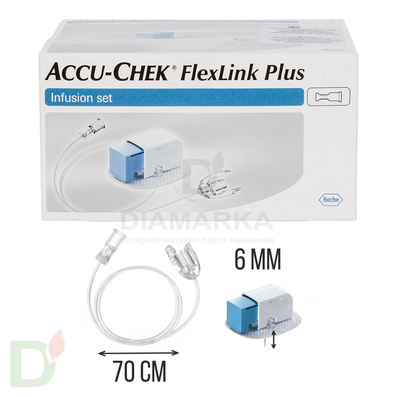Акку-Чек ФлексЛинк Плюс 6/70, инфузионный набор, 1 шт. в Ростове-на-Дону