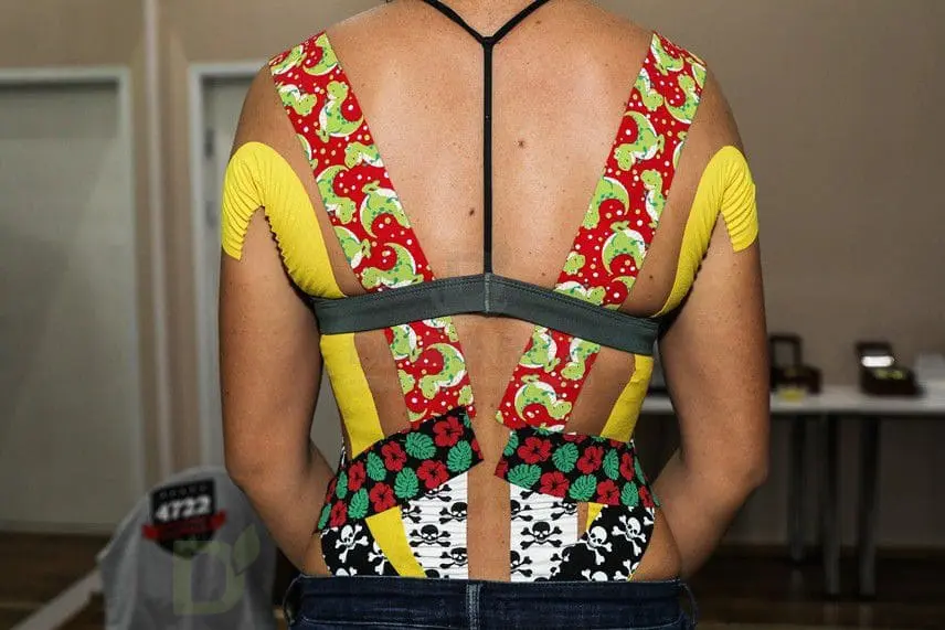 Тейп BB 5см*5м динозаврики красный