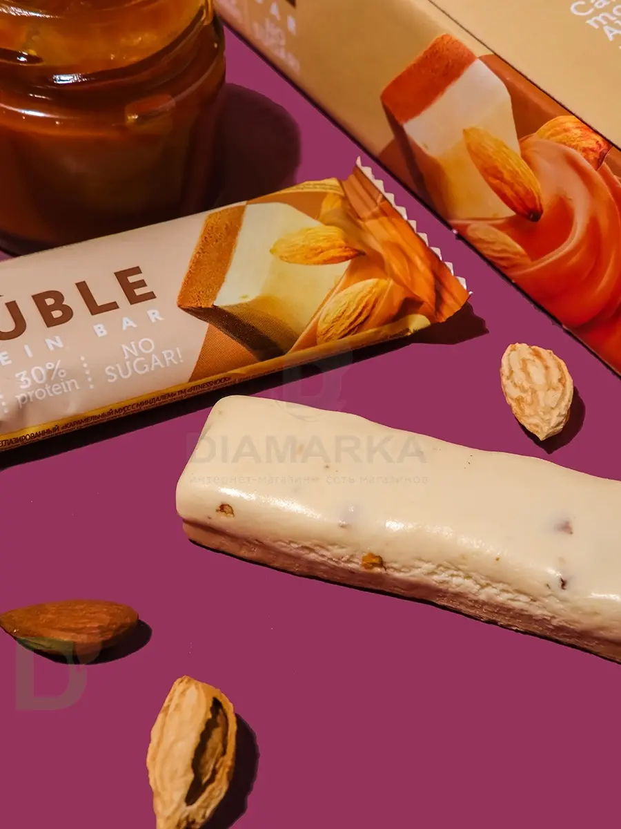 Батончик протеиновый FitnesShock Карамельный мусс с миндалем 40гр. в Ростове-на-Дону