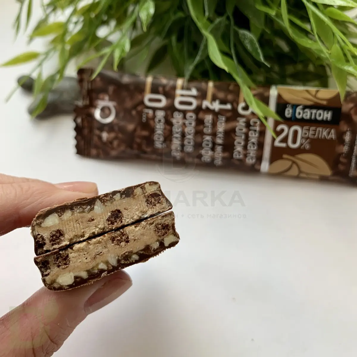 Батончик протеиновый Ё/батон "Арахис-Кофе" в шоколадной глазури 40гр в Ростове-на-Дону