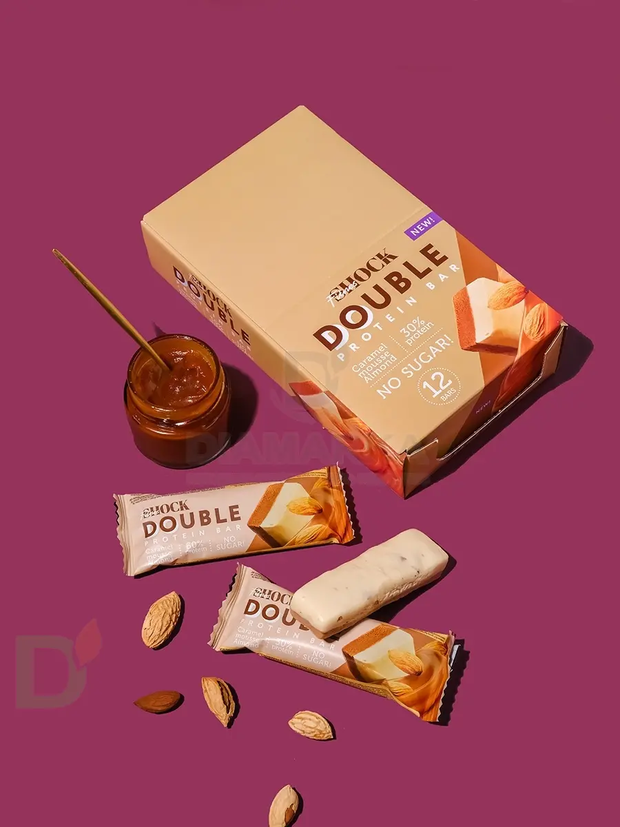 Батончик протеиновый FitnesShock Карамельный мусс с миндалем 40гр. в Ростове-на-Дону