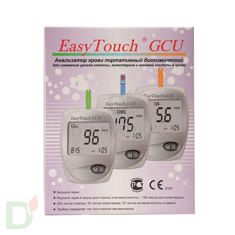 Биохимический анализатор ИзиТач (EasyTouch GCU) (глюкоза, холестерин и мочевая кислота в крови) в Ростове-на-Дону
